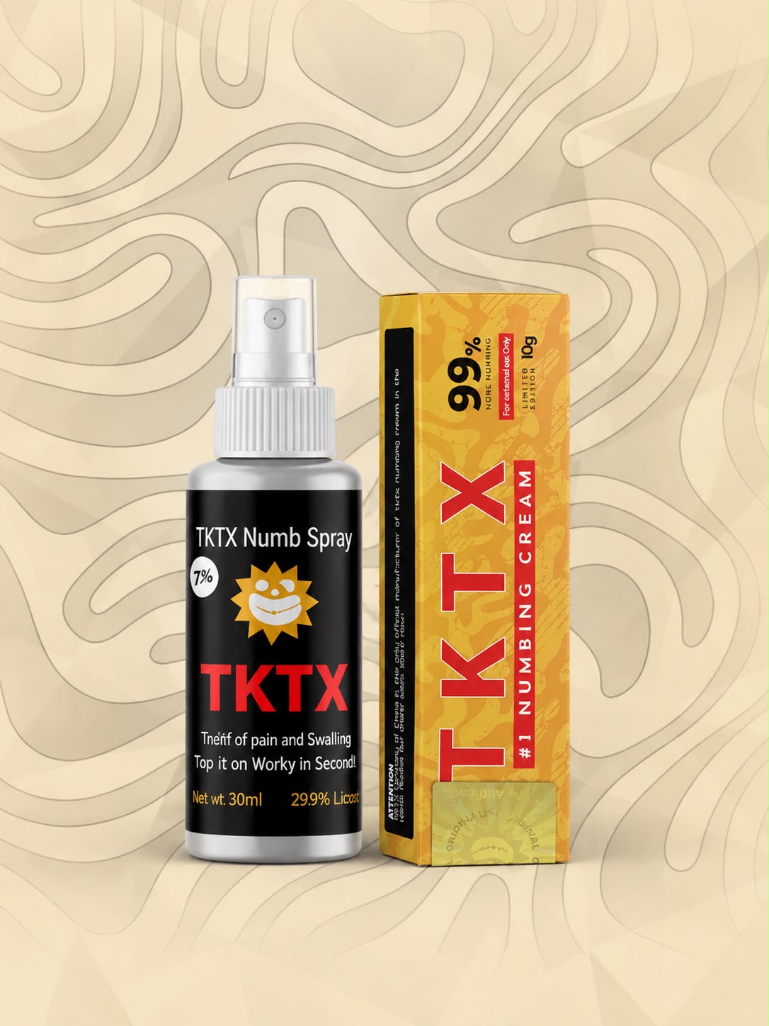 Kombi TKTX Gold 99% und TKTX Betäubungsspray